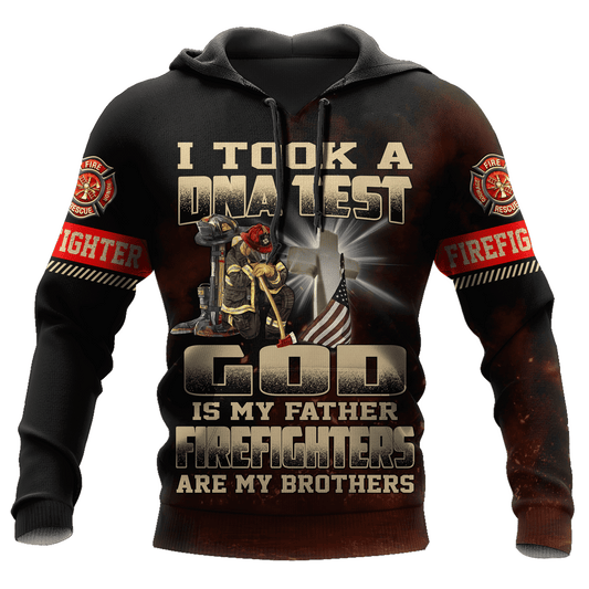 Joycorners I Took A DNA Test God Is My Father Firefighters Are My Brothers All Over Printed 3D Shirts