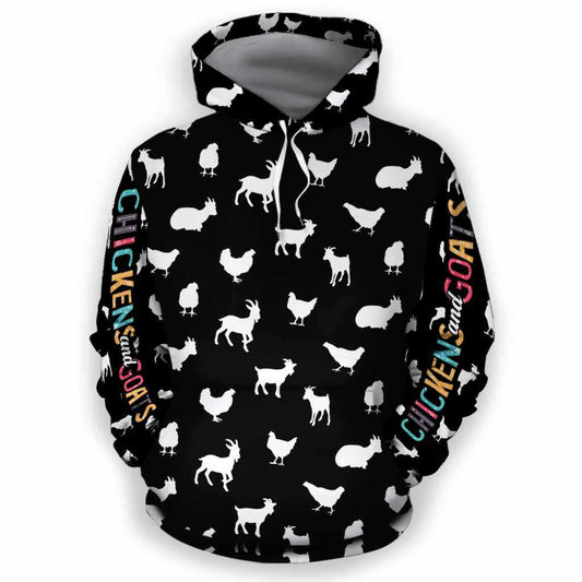 Joycorners Chicken And Goat 3D Shirt