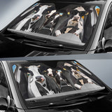 Joycorners Driving Funny Holstein Cattle All Over Printed 3D Sun Shade