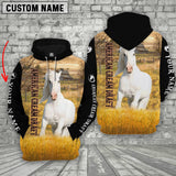 Joycorners Personalized Name American Cream Draft Horse House On The Farm 3D Hoodie