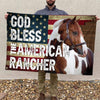 Joycorners GOD BLESS THE AMERICAN Paint House HORSE 3D Printed Flag
