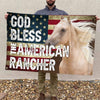 Joycorners GOD BLESS THE AMERICAN Quarter HORSE 3D Printed Flag