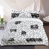 Joycorners Angus black pattern - Quilt Bedding Set