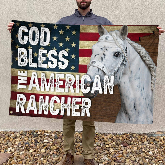 Joycorners GOD BLESS THE AMERICAN Appaloosa HORSE 3D Printed Flag