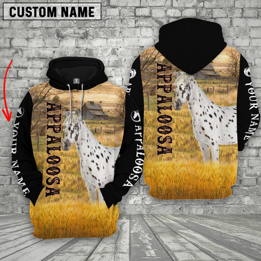 Joycorners Personalized Name Appaloosa House On The Farm 3D Hoodie