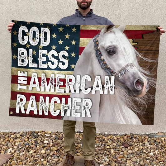 Joycorners GOD BLESS THE AMERICAN Arabian HORSE 3D Printed Flag