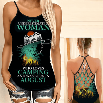 Joycorners Custom Name The Camping August Girl All Over Printed 3D Shirts