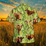 Joycorners Cow In Green Corn Field All Over Printed 3D Hawaiian Shirt