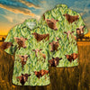 Joycorners Cow In Green Corn Field All Over Printed 3D Hawaiian Shirt