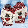 Joycorners Black Dachshund In Snow Pocket Merry Christmas Unisex Hoodie