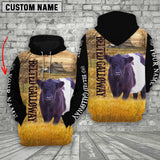 Joycorners Personalized Name Belted Galloway On The Farm 3D Hoodie