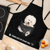 Joycorners Bichon Frise In The Pocket Black All Over Printed 3D Apron