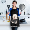 Joycorners Bichon Frise In The Pocket Black All Over Printed 3D Apron