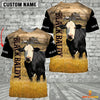 Joycorners Personalized Name Black Baldy Cattle On The Farm All Over Printed 3D Hoodie