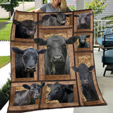 JoyCorners Black Angus In Farm All Printed 3D Blanket