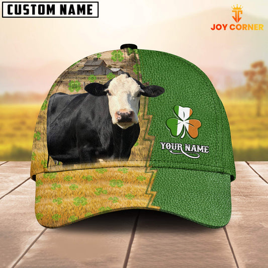 Joycorners Black Baldy Custom Name Patrick Day Cap