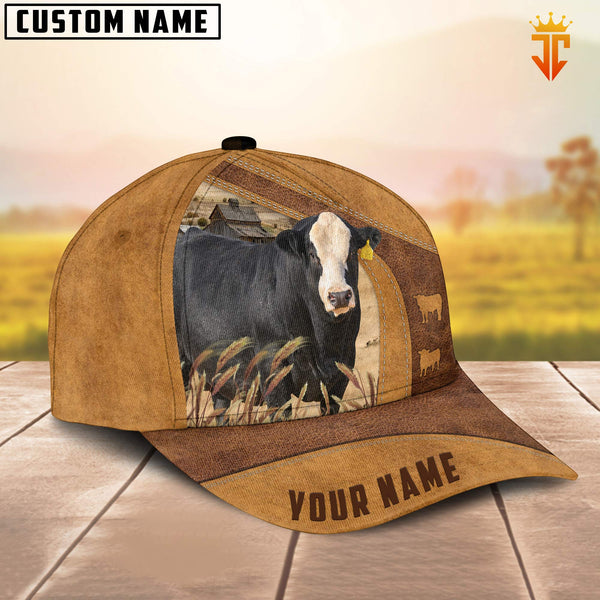 Joycorners Custom Name Blaze Faced Simmental Cattle Cap TT6
