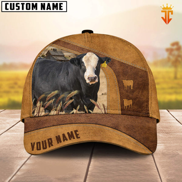 Joycorners Custom Name Blaze Faced Simmental Cattle Cap TT6