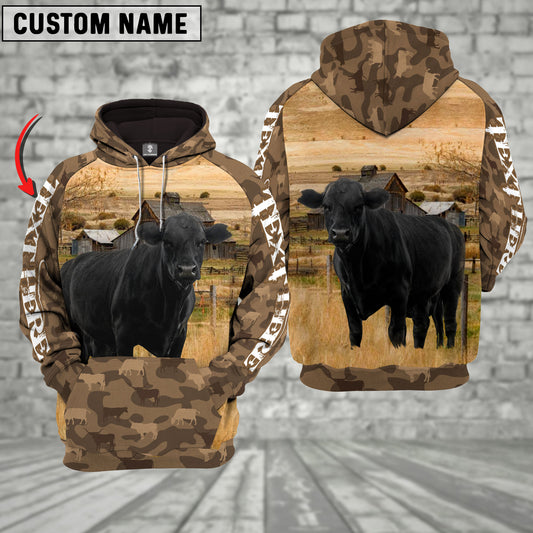 Joycorners Black Angus Cattle Farming Personalized 3D Hoodie