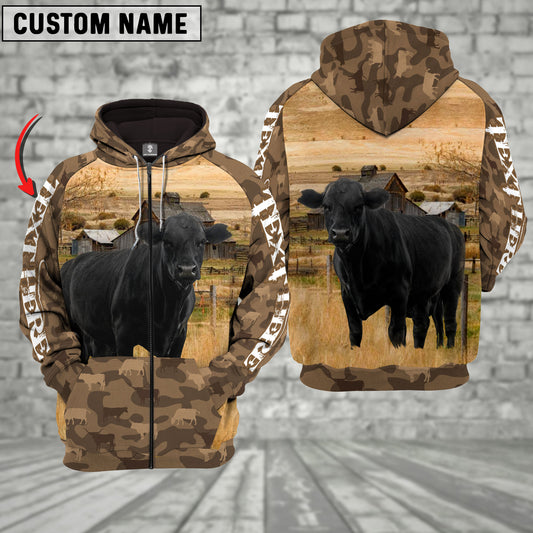Joycorners Black Angus Cattle Farming Personalized 3D Hoodie