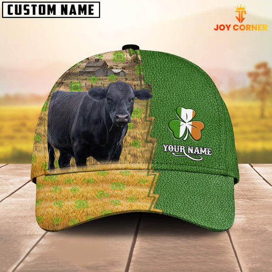 Joycorners Black Angus Custom Name Patrick Day Cap