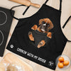 Joycorners Boxer In The Pocket Black All Over Printed 3D Apron