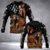Joycorners Black Angus Cattle Hoodie 3D All Over Printed