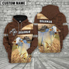 Joycorners Brahman Brown Farm Personalized 3D Hoodie