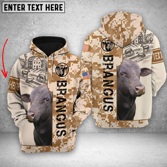 Joycorners Personalized Brangus Brown Camo All Printed 3D Shirt