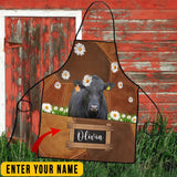 Joycorners Personalized Name Brangus Cattle All Over Printed 3D Apron
