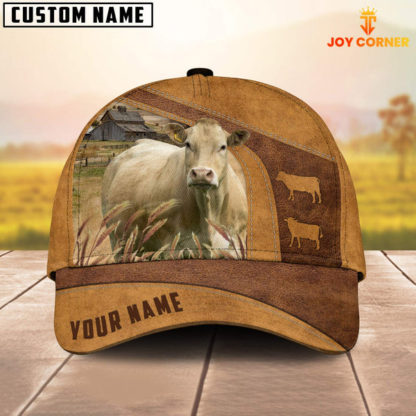 Joycorners Custom Name Farm British Blond Cow Cap