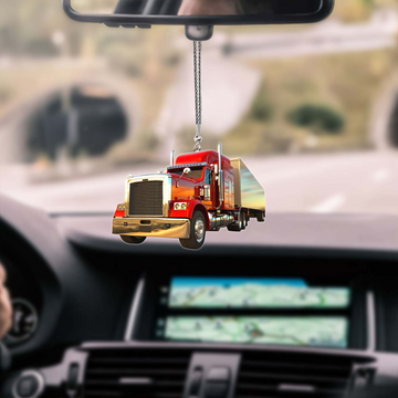 Joy Corners Red Truck Car Hanging Ornament