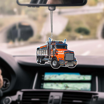 Joy Corners Orange 02 Truck Car Hanging Ornament