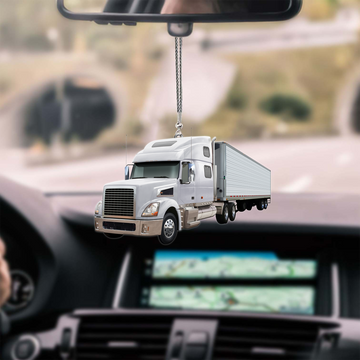 Joy Corners Silver Truck Car Hanging Ornament