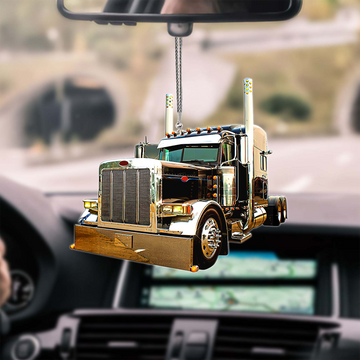 Joy Corners Black Truck Car Hanging Ornament