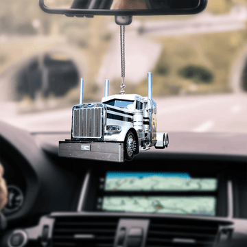 Joy Corners Back And White Truck Car Hanging Ornament