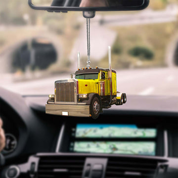 Joy Corners Yellow 02 Truck Car Hanging Ornament