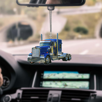 Joy Corners  Blue 02 Truck Car Hanging Ornament