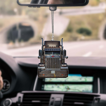 Joy Corners Brown 02 Truck Car Hanging Ornament