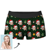Joycorners Personalized Photo Face Christmas Theme  All Over Printed 3D Man Boxer