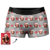 Joycorners Personalized Face Kisses All Over Printed 3D Man Boxer