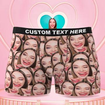 Joycorners Personalized Face Full Faces 2 All Over Printed 3D Man Boxer