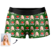 Joycorners Personalized Face Lover Heart Dots All Over Printed 3D Man Boxer