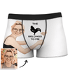 Joycorners Personalized Face Belongs To Me Customized Text All Over Printed 3D Man Boxer