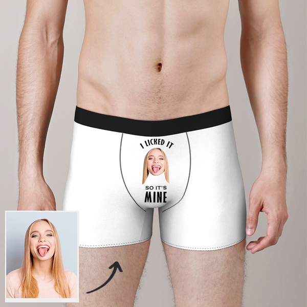 Joycorners Personalized Face I Licked It So It's Mine 2 All Over Printed 3D Man Boxer