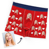 Joycorners Personalized Photo Faces And Hearts Burst All Over Printed 3D Man Boxer