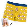 Joycorners Personalized Photo Faces And Hearts Burst All Over Printed 3D Man Boxer