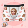 Joycorners Personalized Face Loving Hearts  All Over Printed 3D Man Boxer