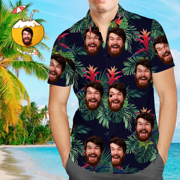 Joycorners Custom Photo Hawaiian Plants 2 All Over Printed 3D Hawaiian Shirt