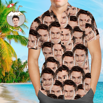 Joycorners Full Custom Faces All Over Printed 3D Hawaiian Shirt
